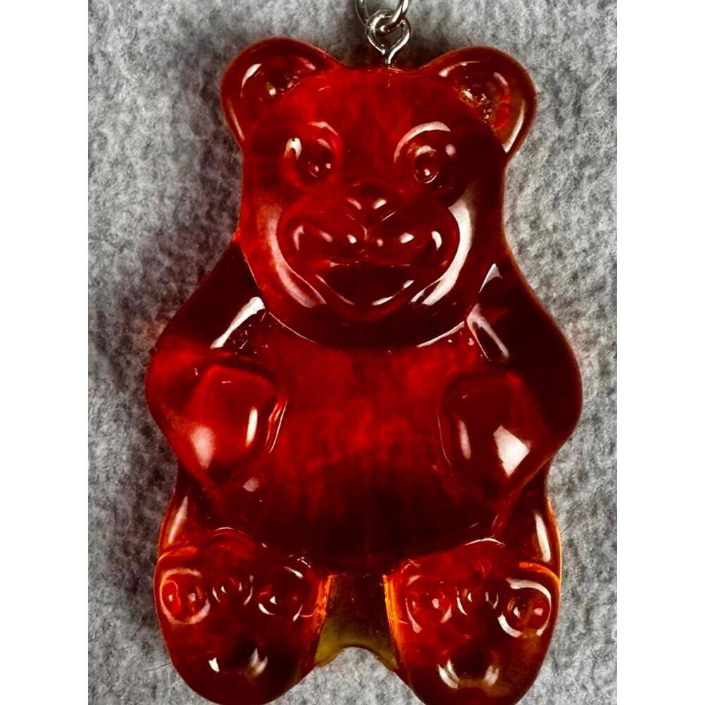 kawaii cryptid keychain amber gummy‎ bear KC022 translucent monster weirdcore